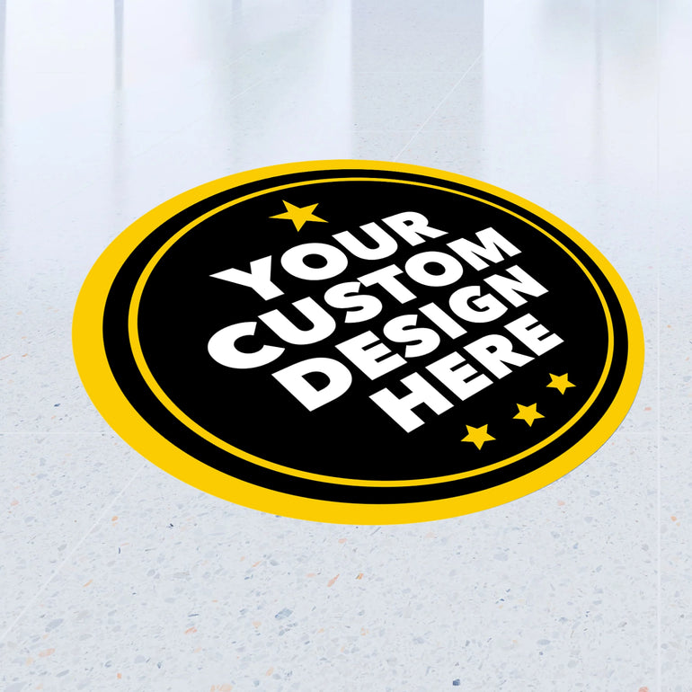 Round Floor Decals