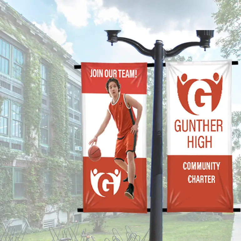 Pole banners
